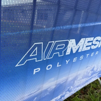 Airmesh Polyester Crowd Barrier - Front Detail