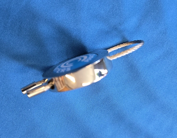 Domed Wire Loop Keyring Side View