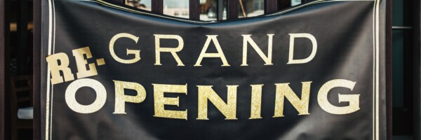 grand re opening PVC banner by Tim Mossholder via unsplash.com